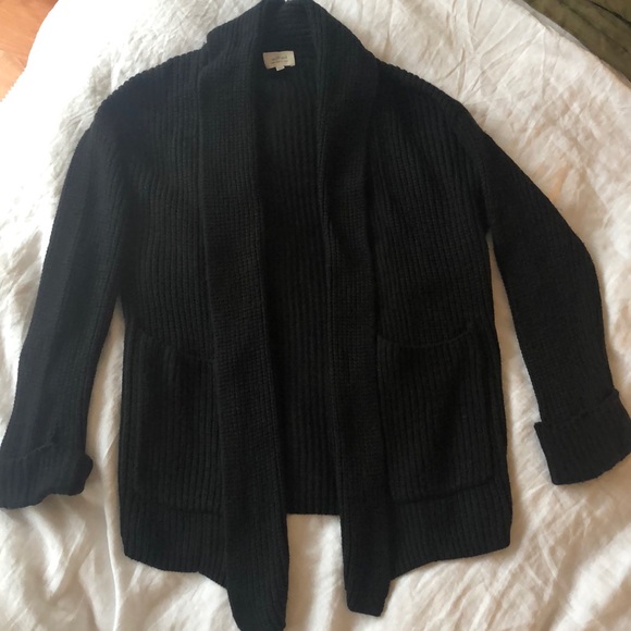 Aritzia Wilfred Chunky Knit Open Cardigan